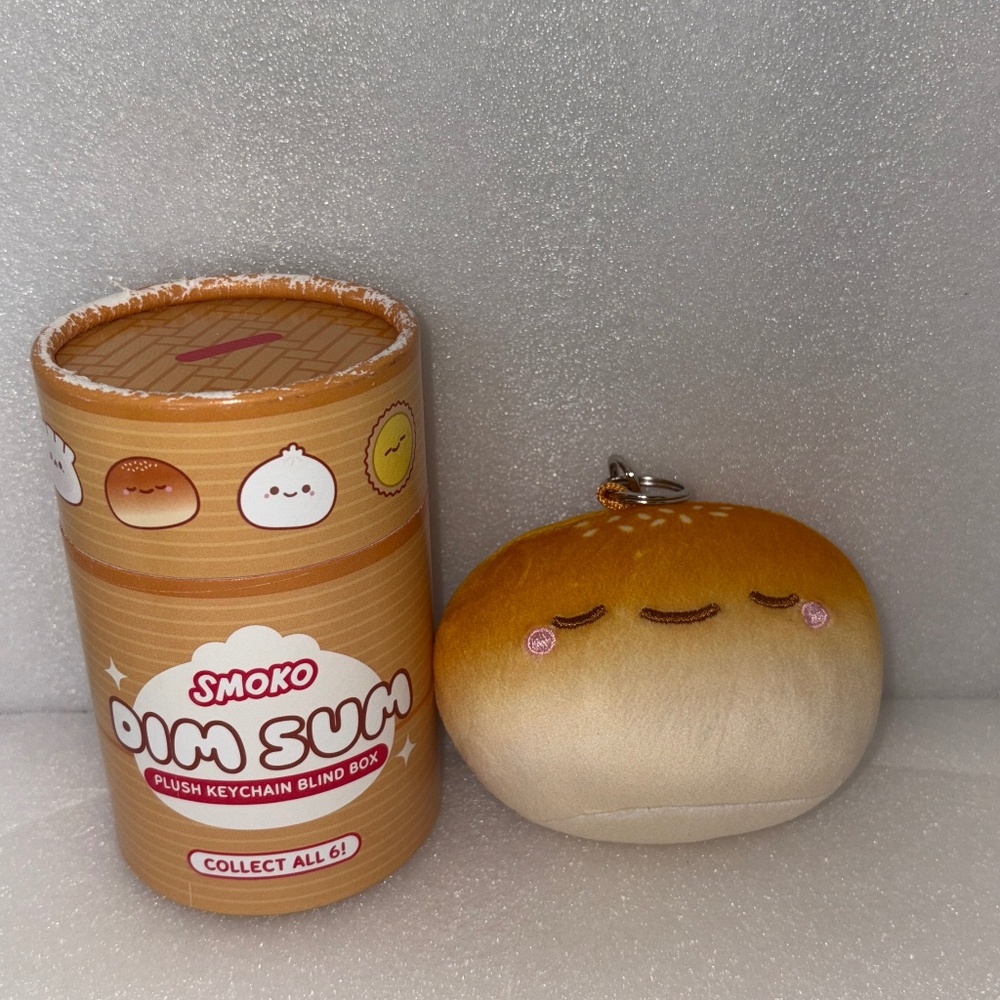 Smoko Dim Sum Plush Key Chain- Baked Bun